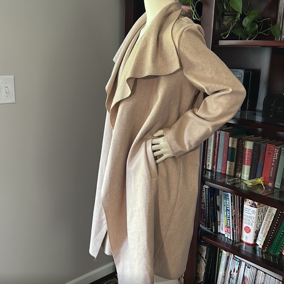 Beige Belted Coat - Picture 8 of 11